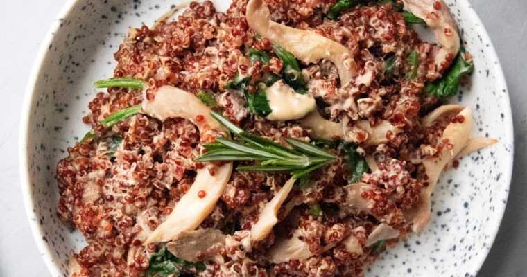 Mushroom Quinoa Risotto