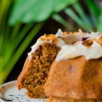 Vegan carrot Bundt Cake and frosting